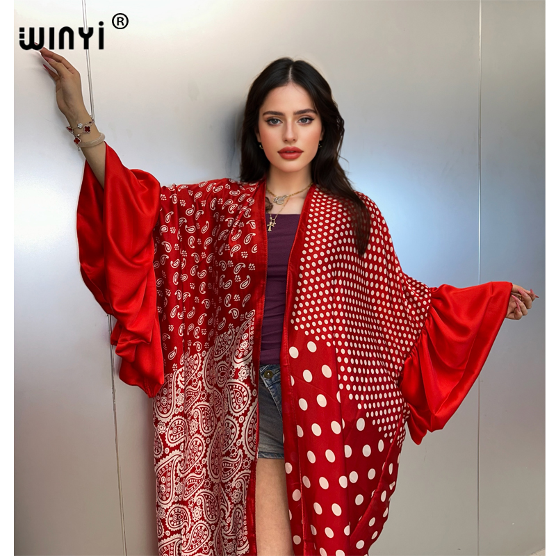 Cover Up Kaftan - WINYI Robe Kimono d'été, Tenue de