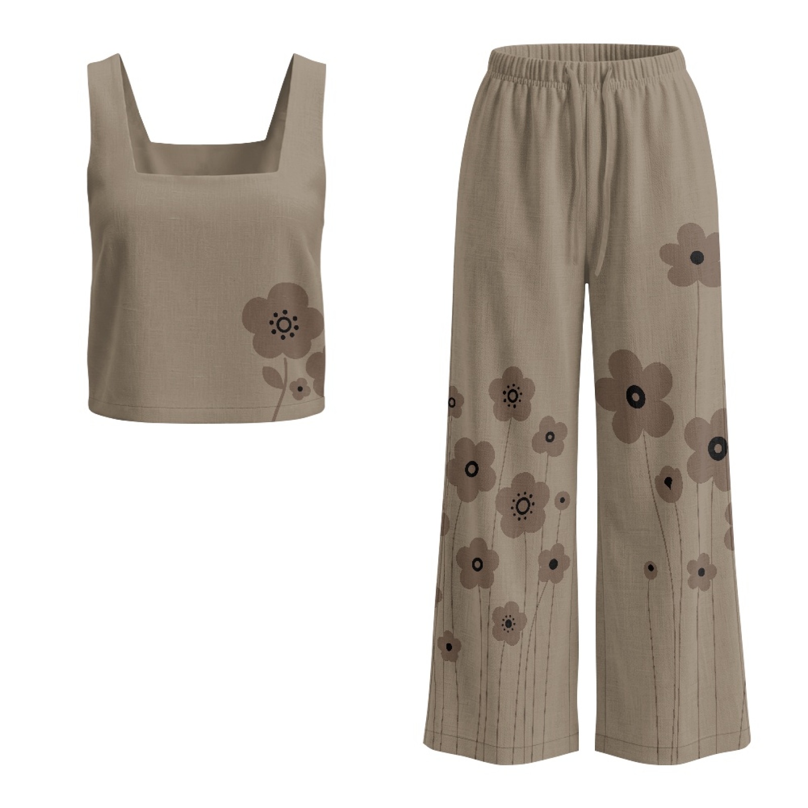 INSTANTARTS Ensemble de gilets - Linen Pant Wide avis et prix