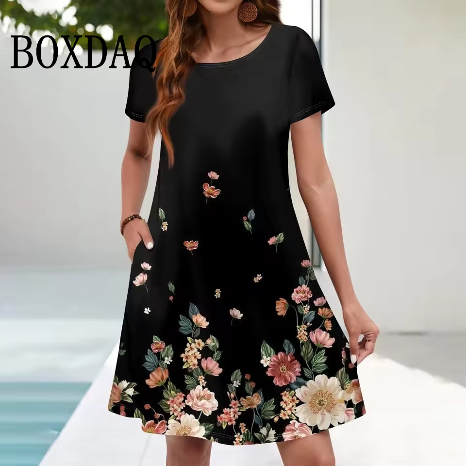 Robe d'été décontractée pour f - Romper Floral Print avis et prix