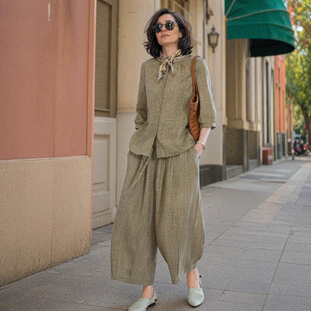 Ensemble décontracté grande ta - Linen Pant Wide avis et prix