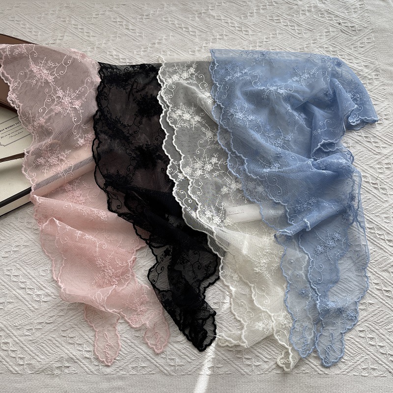 Turban triangle brodé floral d - Headband Summer Knit avis et prix