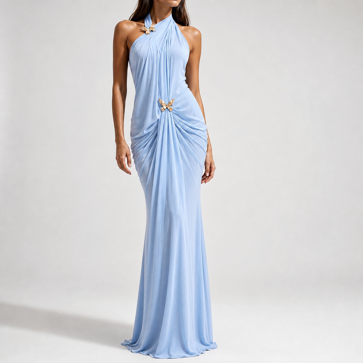 Robe longue élégante pour femm - Maxi Dress Halter avis et prix