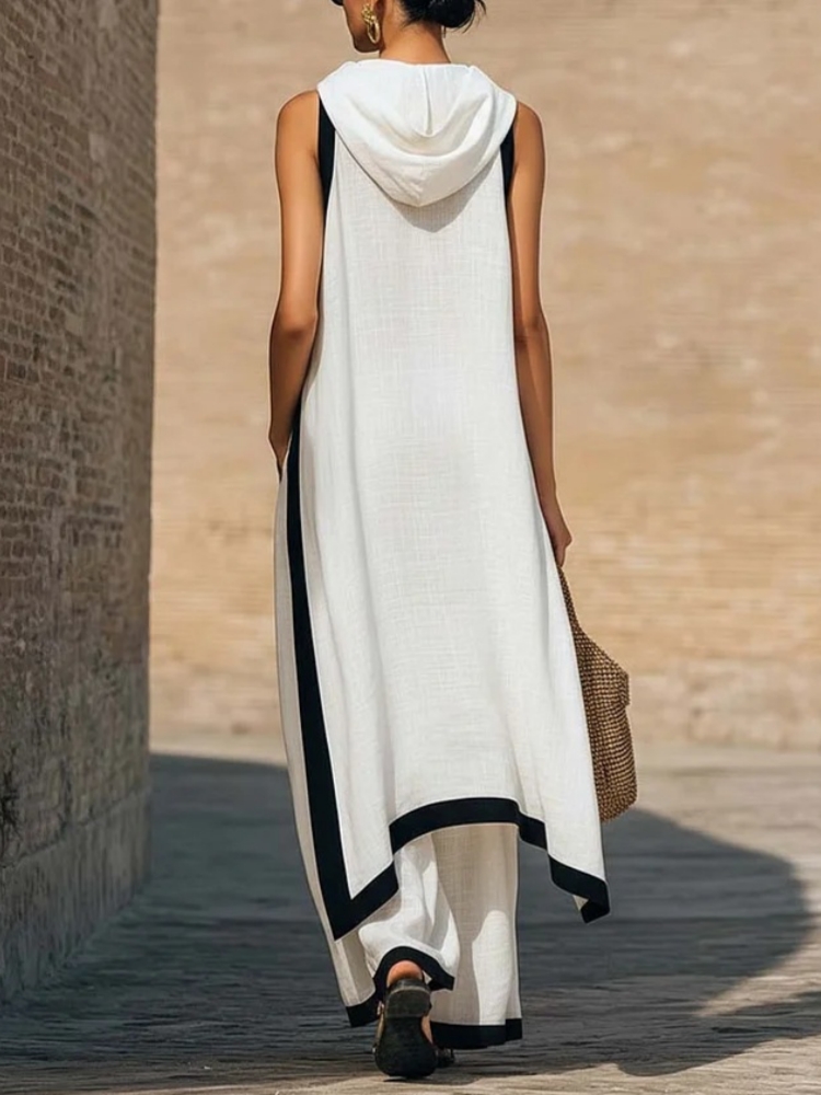 Ensemble deux pièces décontrac - Linen Pant Wide avis et prix