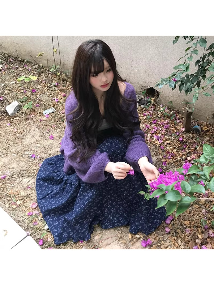 Jupe midi évasée à imprimé flo - Midi Skirt Floral avis et prix