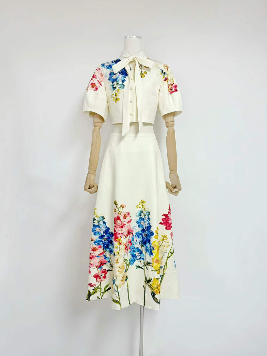 VGH Ensemble Deux Pièces Éléga - Midi Skirt Floral avis et prix